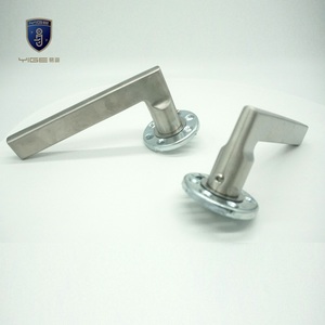 Manija de cerradura de puerta de acero inoxidable moderna europea Tubo Delgado desmontable para interior para uso en hoteles Directo del fabricante - Product Image 1