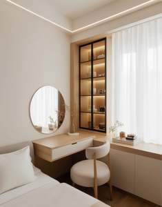 Commode gain de place pour baie vitrée, commode sur mesure à côté de la baie vitrée, ensembles de meubles de chambre à coucher sur mesure - Product Image 5