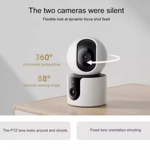 Caméra de sécurité IP sans fil intelligente <span class=keywords><strong>C300</strong></span> à double objectif 3MP avec détection IA et capteur CMOS grand angle 360° - Product Image 2