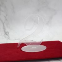 Décoration de table élégante en acrylique transparent pour numéro de table de mariage, signe de numéro de table de mariage, décoration de table de fête en miroir