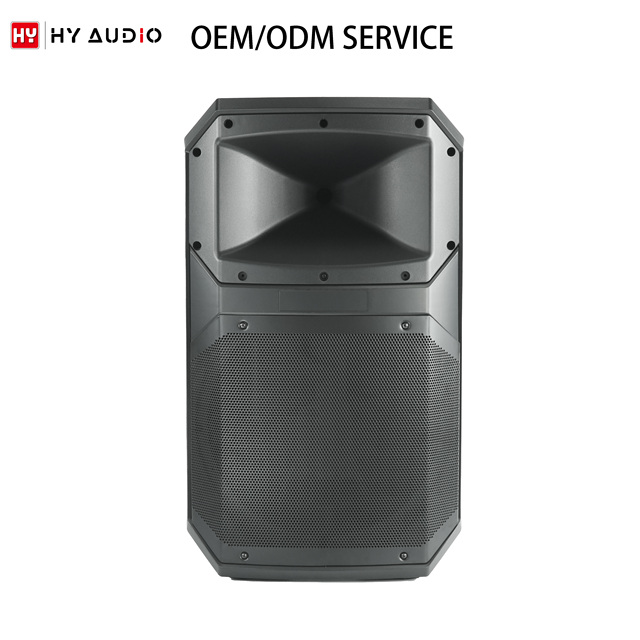 HY AUDIO High Quality Empty Plastic Speaker Box 15 Inch Plastic Cabinet Empty Speaker Box Plastic Speaker Box Enclosure