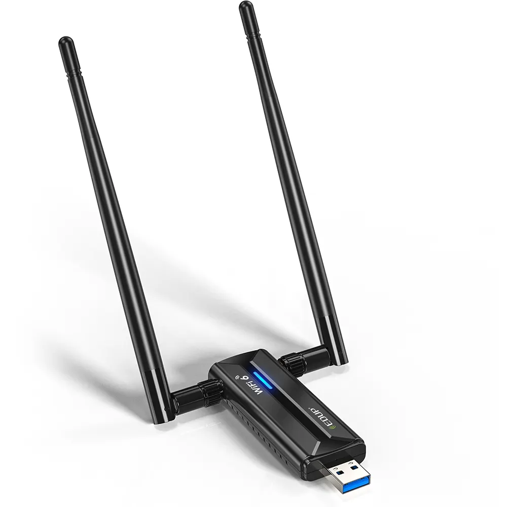 Edup 5400Mbps Wifi6e Kaart Dual Band Wifi Adapter EP-AX1671 Netwerkkaart High Performance Draadloze Dongle