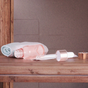 <b>Pink</b> Transparent Cylinder Matte Glass Dropper Bottle 100ml Rose Gold <b>Pink</b> Cap Serum Essential Oil Cosmetic Packaging Bottle/ - Product Image 3
