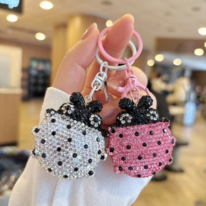 Meilleures ventes transfrontalières : Adorable pendentif DIY fait main en forme <span class=keywords><strong>de</strong></span> coccinelle orné <span class=keywords><strong>de</strong></span> strass, petit accessoire pour porte-clés, <span class=keywords><strong>téléphone</strong></span> et sac - Product Image 2