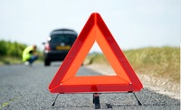 Triangle de Signalisation Réfléchissant d'Avertissement, Poteau Routier, Panneaux de Danger Imprimés pour la Sécurité, Dispositif d'Alerte Précoce pour Voiture