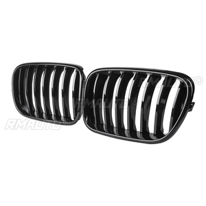 1 Par de Rejillas Delanteras para BMW X3 F25 2010 2011 2012 2013, Rejilla de Riñón, Color Negro Brillante Mate M, Rejillas de Repuesto para Carreras - Product Image 3