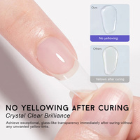 Gel dur sans chaleur pour extension d'ongles, marque privée, sans HEMA, auto-nivelant, acrylique, gel UV, à retirer par trempage, pour fournitures de salon de manucure