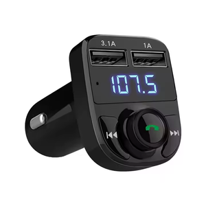 Chargeur de voiture mains libres, transmetteur FM sans fil BT, récepteur radio, adaptateur audio MP3, double port USB compatible - Product Image 1