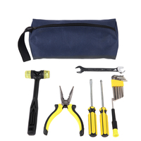 Sac de rangement portable en tissu Oxford avec fermeture éclair, grande capacité, pour outils domestiques – Design tendance