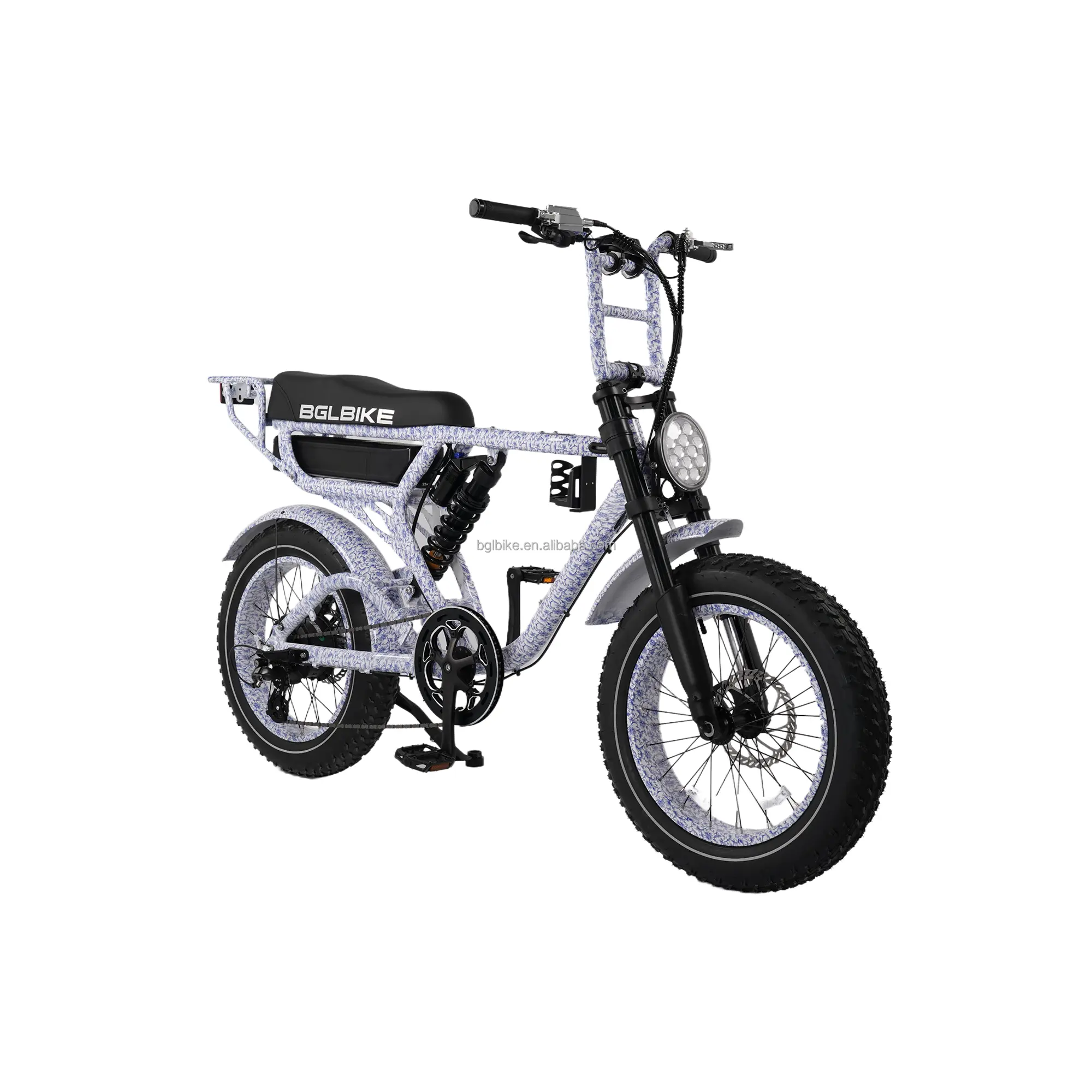 Bicicleta híbrida eléctrica DE SUSPENSIÓN COMPLETA OEM Factory e Hub motor 48V 1000W bicicleta batería de litio