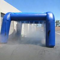 Arche de brumisation gonflable, station de refroidissement par pulvérisation d'eau, pavillon portable en PVC pour fêtes, événements, camping, jardin, été