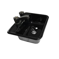 Évier carré en plastique pour salle de bain, renforcé et robuste, facile à installer avec robinet, adapté aux camping-cars, aux yachts, etc.