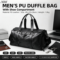 Sac de sport XISHANG personnalisé OEM ODM pour homme avec compartiment à chaussures, séparation sec/humide, grande capacité pour la gym et les courts séjours, bagage de voyage