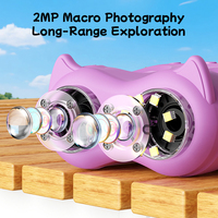Microscopio y Telescopio 2 en 1 HD Color Morado, Regalos para Niños, Experimento Estudiantil, Lupa Científica, Herramienta Educativa de Reparación