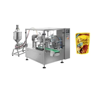 Multifunctionele Mayonaise Voedsel Olie Pinda Plakken Chili Olie Vloeibare Rotary Zip-Lock Zak Verpakking Machine Prijs