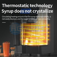 Distributeur automatique de sirop de fructose HENGZHI, distributeur de sucre liquide, distributeur de sirop commercial, équipement pour les magasins de bubble tea