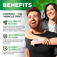 Kapsul Daun Moringa Murni 100% Berkualitas Tinggi, Ekstrak Herbal yang Diekstrak dengan Pelarut, Vitamin Alami Superfood untuk Dewasa