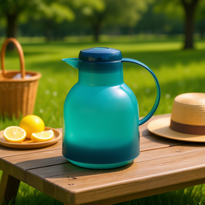 Emsa Samba Quick P1l Insulated Jug Turquoise Translucent 2 Pack <b>Drinkware</b> - Product Image 3