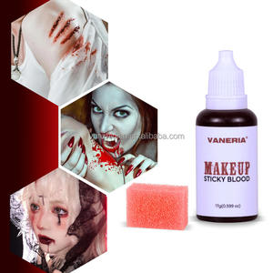 VANERIA Set de Maquillaje de <span class=keywords><strong>Efectos</strong></span> <span class=keywords><strong>Especiales</strong></span> <span class=keywords><strong>para</strong></span> Halloween, Pintura Corporal Impermeable, Kit SFX de 10 Piezas, Cera <span class=keywords><strong>para</strong></span> Cicatrices, Látex Líquido, Colmillos de Vampiro, Sangre - Product Image 2