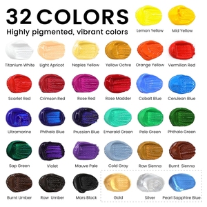 Ensemble de peinture acrylique pour adultes et enfants, 69 pièces, <span class=keywords><strong>kit</strong></span> de peinture complet avec <span class=keywords><strong>chevalet</strong></span>, pinceaux, toile et palette, fournitures artistiques - Product Image 3