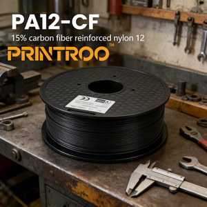 <span class=keywords><strong>Filament</strong></span> d'imprimante 3D PRINTROO <span class=keywords><strong>PA12</strong></span> <span class=keywords><strong>CF</strong></span> 1,75 mm, directement de l'usine, haute précision, enroulement soigné, performance d'impression fluide sans obstruction - Product Image 1