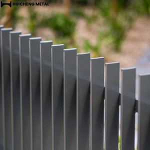 Clôture de sécurité moderne en alliage d'aluminium à <span class=keywords><strong>lames</strong></span> verticales 3D, écrans d'intimité <span class=keywords><strong>pour</strong></span> jardin extérieur en Australie, panneau métallique soudé angulaire, <span class=keywords><strong>portail</strong></span> - Product Image 1