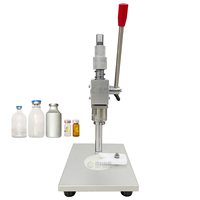 Machine de bouchage manuelle de bouteilles de bureau pour bouchons en aluminium ou en aluminium plastique