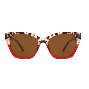 Yeni toptan Dropship moda Trend tasarımcı kadınlar UV400 asetat polarize kaliteli güneş gözlüğü