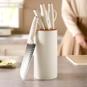 Kitchen Knife Set 5 Piece Serrated Edge Polished Blade For Household Use - Product Image 1