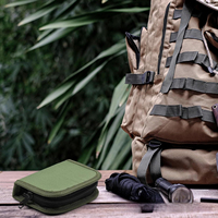 Kit de couture camouflage 35 pièces, portable, avec aiguilles et fils, vert militaire, fournitures de réparation d'urgence pour le camping et la randonnée