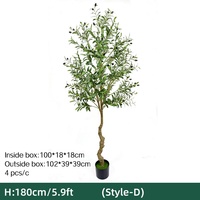 Grosir Pohon Zaitun Buatan 180cm-240cm 5.9ft-7.9ft Dapat Dilepas Ukuran Karton Kecil Penawaran Khusus untuk E-commerce Lintas Batas