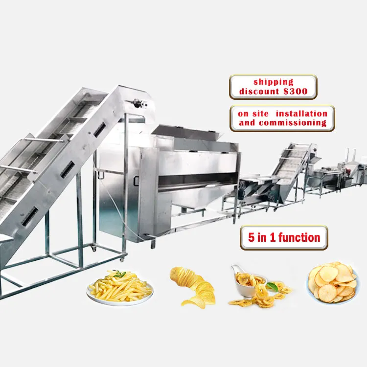 Machine de fabrication de chips pommes de terre, pommes de terre, robuste, échelle de ligne, fabrication, prix d'usine