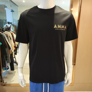 QZFSO, camiseta negra transpirable de alta calidad, camisetas de algodón de gran tamaño con estampado de diseñador gráfico y logotipo personalizado para hombre - Product Image 2