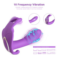 Vibrador de Mariposa Portátil con Control Remoto por APP - Dildo Manos Libres de 9 Frecuencias, Juguete Sexual Silencioso e Impermeable IPX7 para Mujeres (Venta al por Mayor)