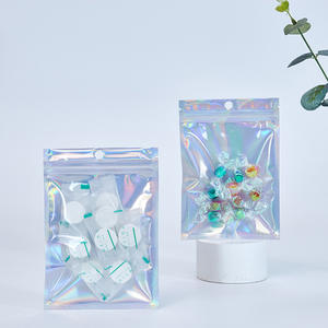 チャック付き袋 再封可能 ホログラフィック レーザーバッグ ジップロックポーチ 小規模ビジネス向けマイラー包装袋 - Product Image 6