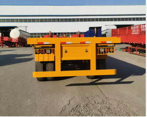 <span class=keywords><strong>Semirremolque</strong></span> de Plataforma Plana de <span class=keywords><strong>Segunda</strong></span> <span class=keywords><strong>Mano</strong></span> de 2, 3 y 4 Ejes para Transporte de Contenedores de 20, 40 y 45 Pies - Product Image 4