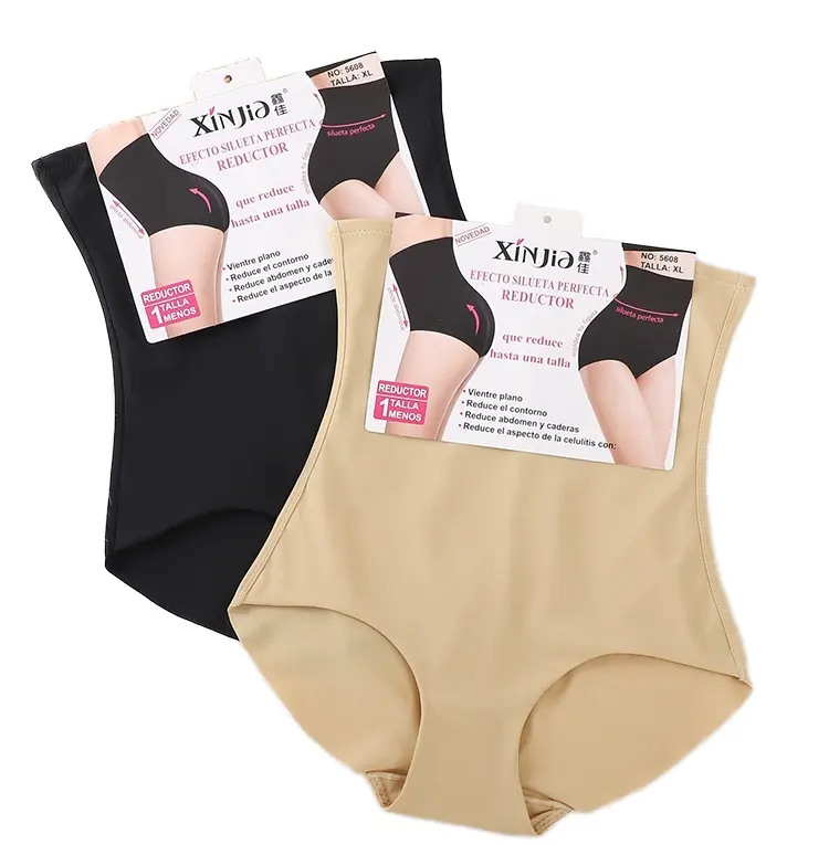 Body moldeador de control medio para mujer, pantalones ajustados elásticos con patrón de figura, bragas sin costuras para adultos