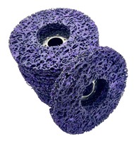 Disque abrasif de haute qualité en nylon et carbure de silicium pour le nettoyage, le décapage de peinture, application sur l'aluminium, grain 46, diamètre 125 mm