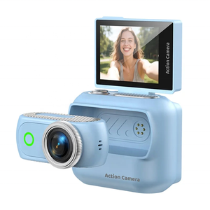 Caméra d'action miniature portable 1080P avec écran rabattable de 2 pouces, caméra sportive détachable magnétique, caméra miniature pour vlog, caméscope numérique Wifi - Product Image 5