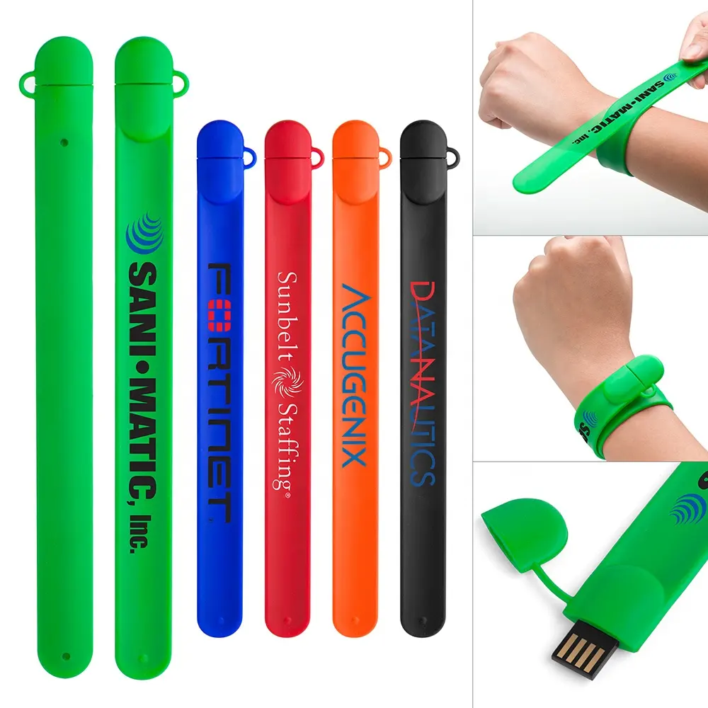 Красочный модный силиконовый браслет usb флэш-накопитель дешевый браслет USB memory sticksilicone браслет usb флэш-накопители