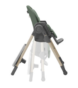 Silla Alta para Bebé Minla Moderna de Acero Inoxidable 6 en 1 con Ruedas y Diseño Plegable - Product Image 6