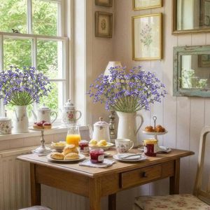 Offre Spéciale : Branche Artificielle Longue de Saule des Neiges avec Fleurs Blanches, Tige Végétale, Plantes Vertes pour Décoration Florale Maison et Mariage - Product Image 4