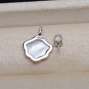 Pendentif en argent S925 version coréenne, populaire en Europe et en Amérique, coquille vide pour la création de bijoux en argent DIY avec 5-6 perles - Product Image 3