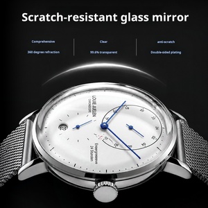 <span class=keywords><strong>Montre</strong></span> de luxe pour <span class=keywords><strong>homme</strong></span> à quartz, stock d'usine, bracelet en acier inoxydable et cuir, étanche 3 ATM, mode, lumineuse, bracelet de <span class=keywords><strong>montre</strong></span> 42 mm - Product Image 6