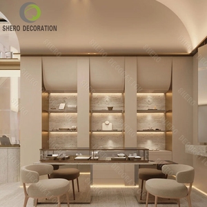 Custom Jewellery Store Display Cabinet Luxury Showroom Furniture Design Lockable Glass Jewelry Shop Furniture Design - Product Image 4