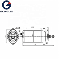 Démarreur d'allumage supérieur 12V 0.8Kw 9T 9 dents pour Kawasaki Jet Ski Js440 Js550 21163-3003 CCW en sens inverse des aiguilles d'une montre