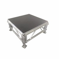 Événements en plein air, plate-forme d'assemblage Portable en aluminium sans Surface avec mains courantes