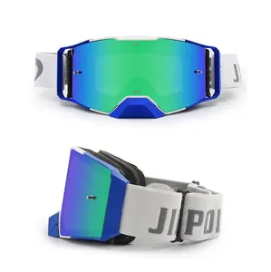 JIEPOLLY TPU Frame Custom Wholesale Tear Off UV400 Moto Mx Sport Eyewear Removable Dirt Bike Motorcycles Motocross Goggles
