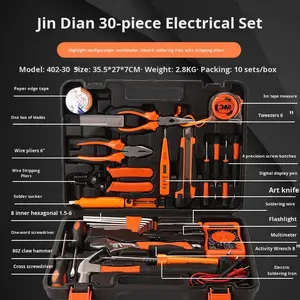 Elektrisches Werkzeugset Professionelles Isoliertes Handwerkzeug-Kit 30-teilig Langlebige Industrielle Elektroinstallations- und Wartungsausrüstung - Product Image 2