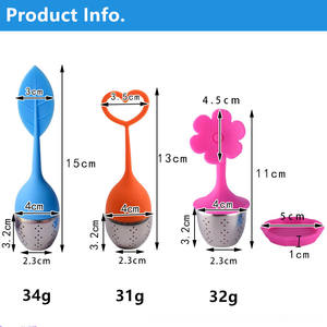 Infuseur à thé mignon et écologique réutilisable, diffuseur de thé à feuilles mobiles avec passoires, gadgets de <span class=keywords><strong>cuisine</strong></span>, <span class=keywords><strong>accessoires</strong></span>, cadeaux de <span class=keywords><strong>cuisine</strong></span> - Product Image 6